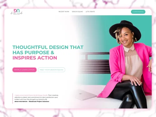 Diona Nicole Design Studio website