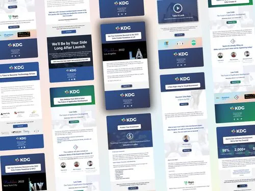 KDG email campaign design