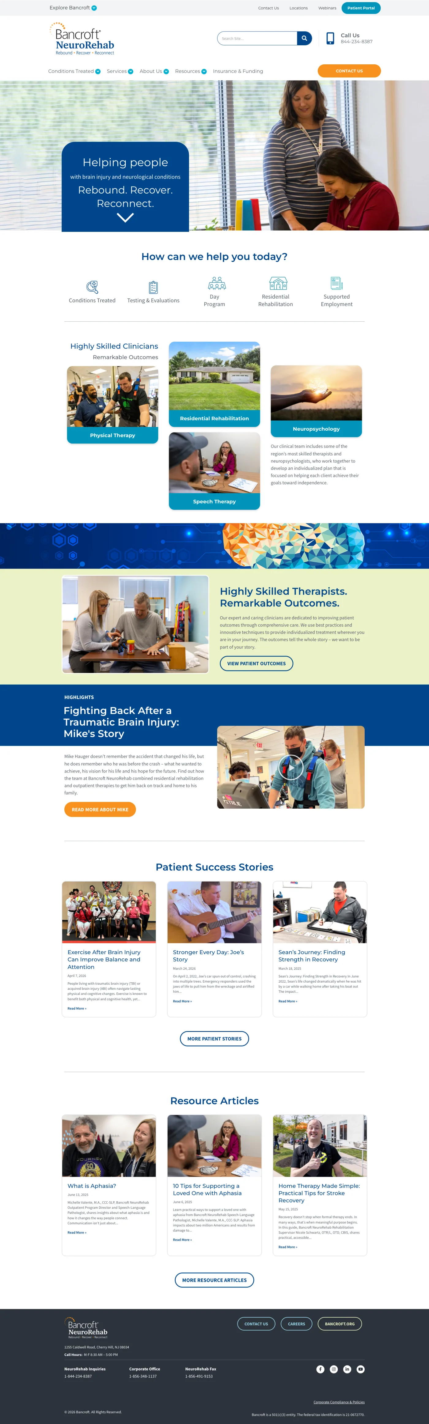 Bancroft NeuroRehab site