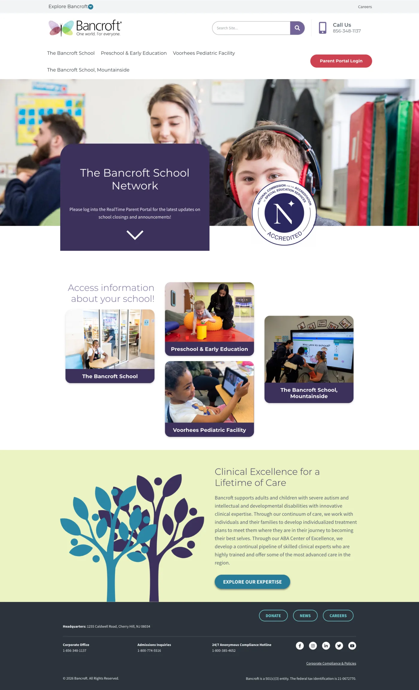 Bancroft special-education school portal