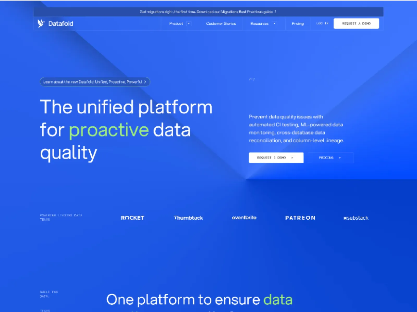 Datafold website