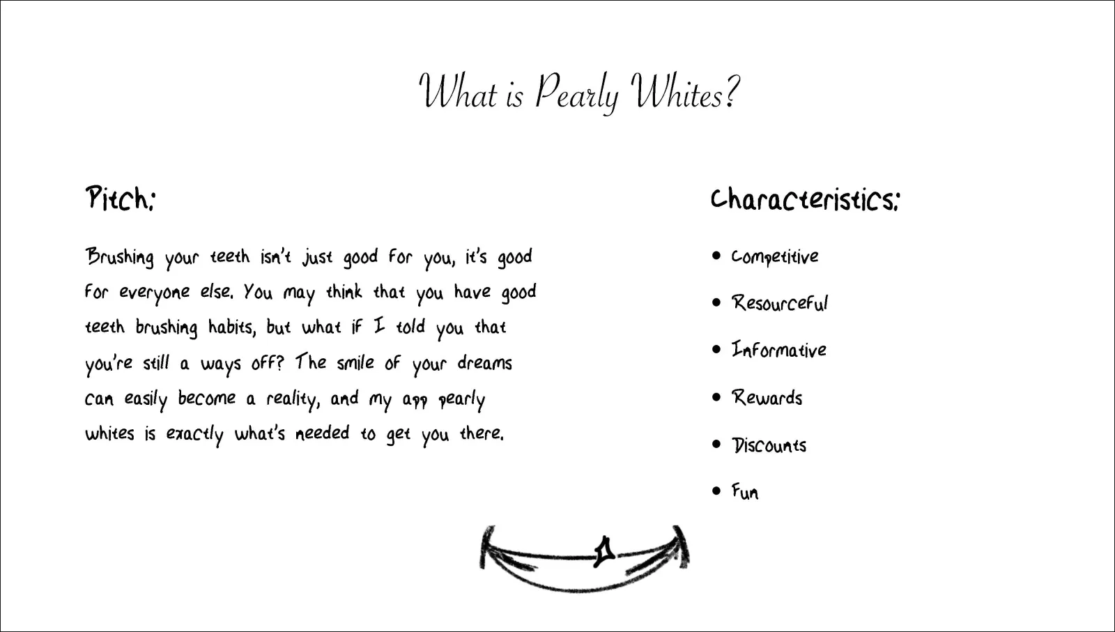 Pearly Whties Pitch