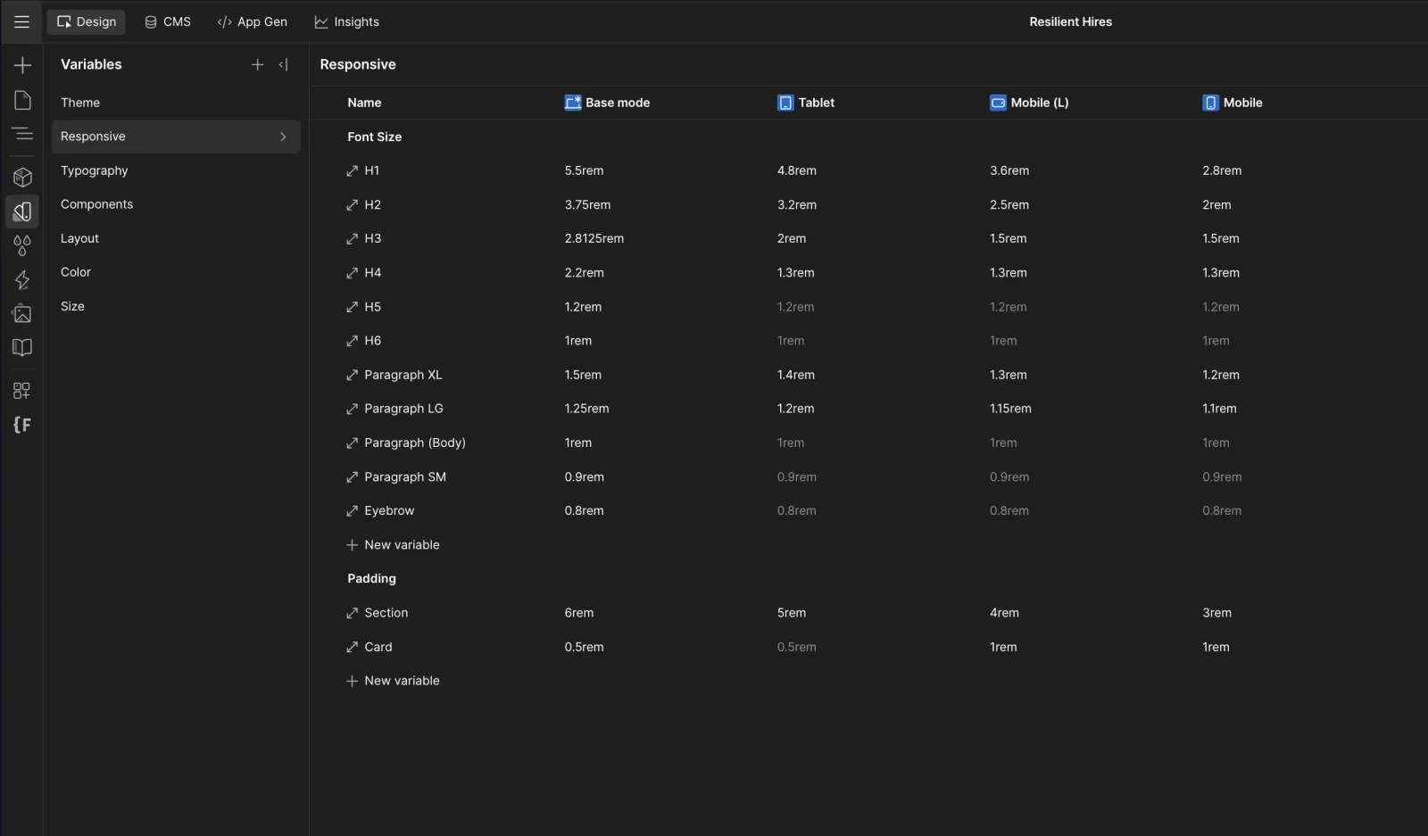 Resilient Hires website screenshot