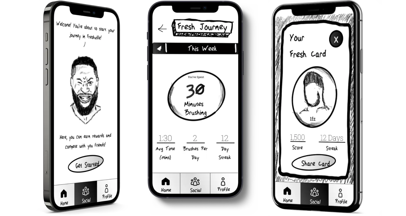Pearly Whites Three Phones Prototype