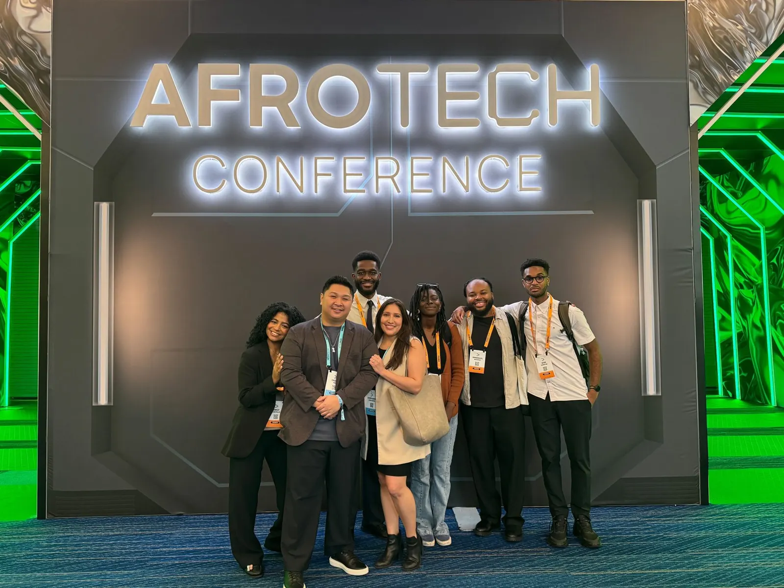 Resilient Coders fellows and staff together at the AfroTech conference