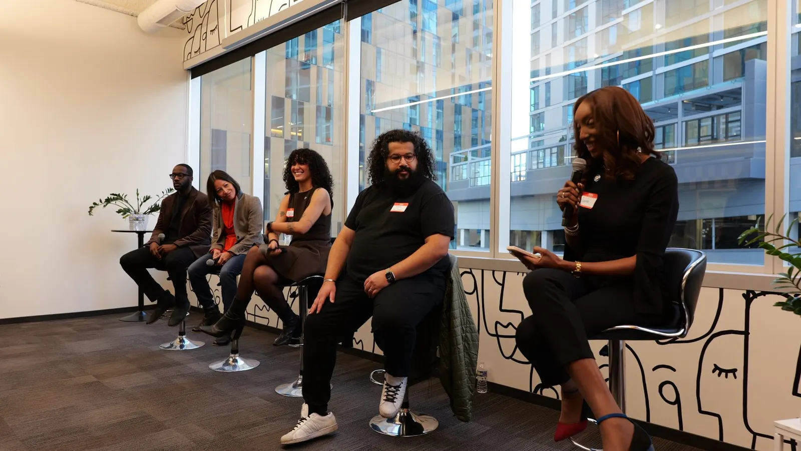 A group of fellows seated together in conversation