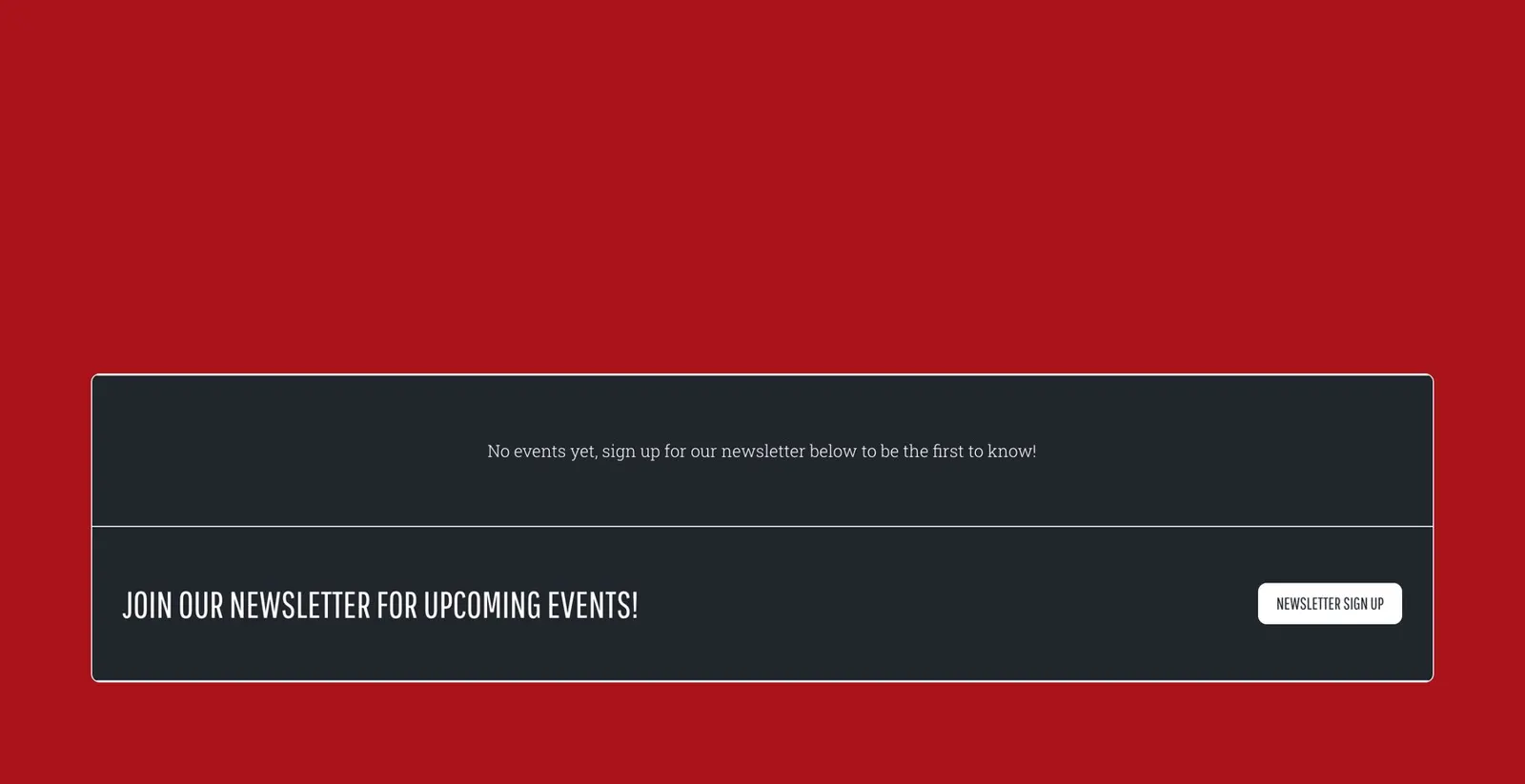 The training schedule block on red