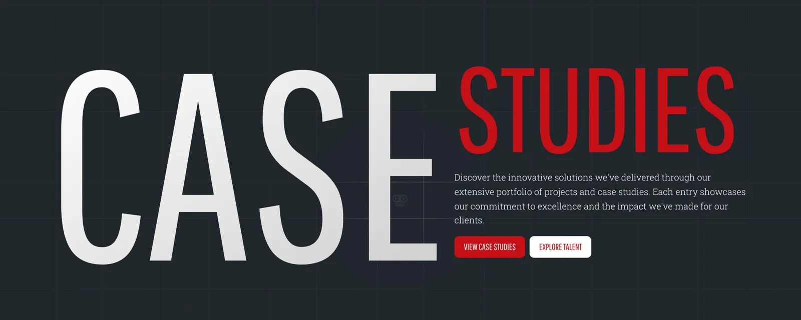 The Case Studies title lockup