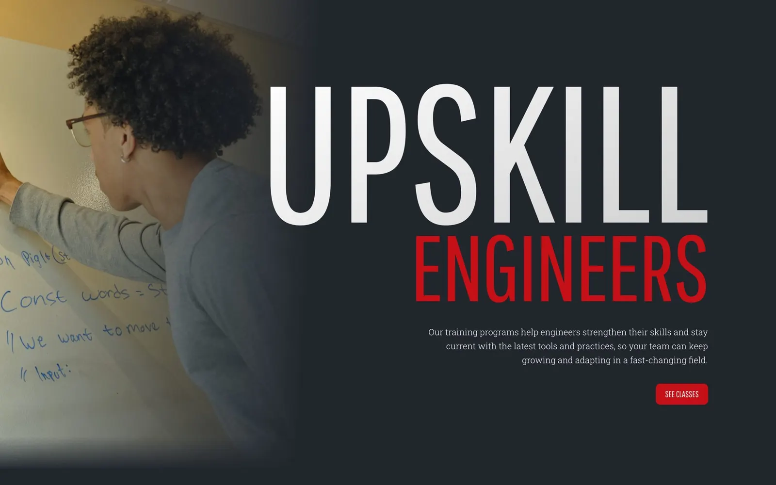 The Upskill Engineers title lockup
